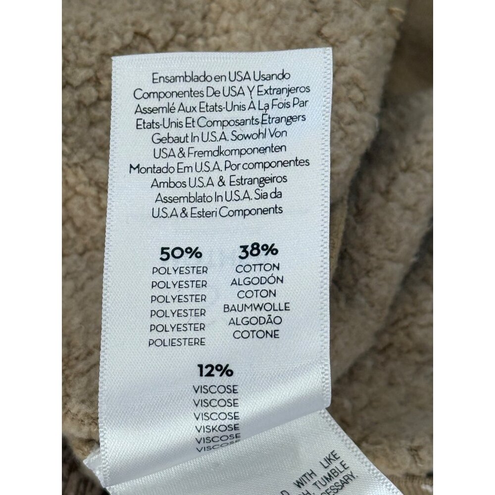 Mother Hugger Sweatshirt Zebra Print Long Sleeve Beige & Cream Womens Size S - Picture 7 of 10